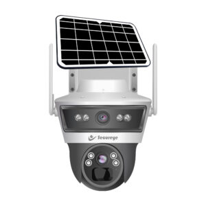 4G Dual lens solar camera